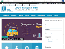 Tablet Screenshot of cpcs.ufms.br