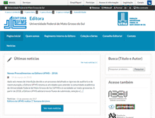 Tablet Screenshot of editora.ufms.br