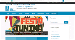 Desktop Screenshot of cpaq.ufms.br